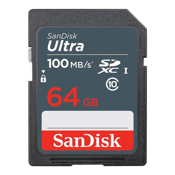 SanDisk Ultra 64GB SDXC Tarjeta de Memoria, Hasta 100MB/s - SDSDUNR-064G-GN6IN SanDisk Ultra 64GB SDXC Tarjeta de Memoria, Hasta 100MB/s - SDSDUNR-064G-GN6IN