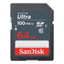 SanDisk Ultra 64GB SDXC Tarjeta de Memoria, Hasta 100MB/s - SDSDUNR-064G-GN6IN
