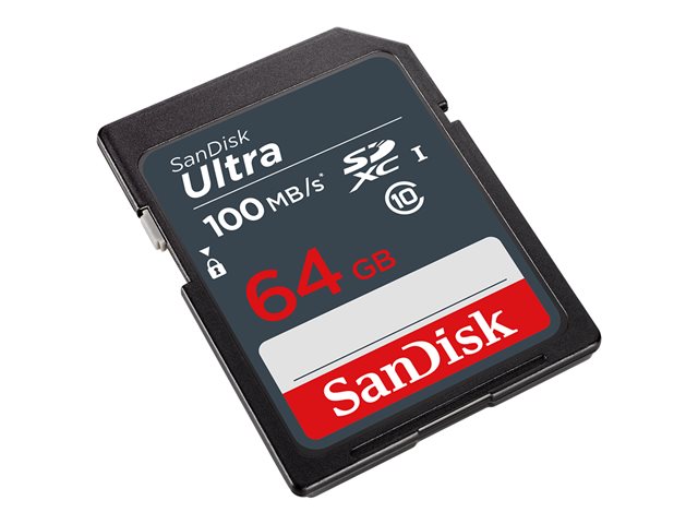 SanDisk Ultra 64GB SDXC Tarjeta de Memoria, Hasta 100MB/s - SDSDUNR-064G-GN6IN SanDisk Ultra 64GB SDXC Tarjeta de Memoria, Hasta 100MB/s - SDSDUNR-064G-GN6IN
