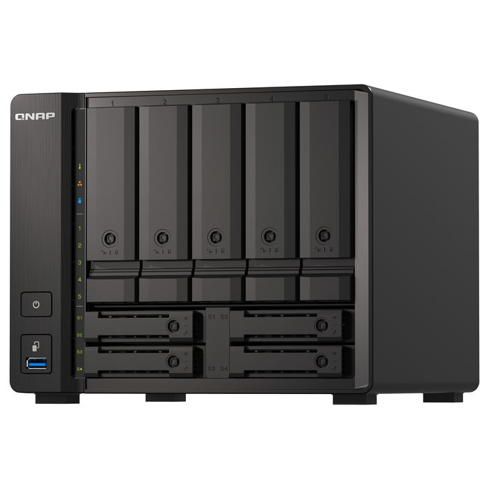 QNAP TS-H973AX NAS Torre Ryzen V1500B 8GB DDR4 9x2,5/3,5" SATA 6Gbps + 2x2,5" U.2 NVMe PCIe Gen3