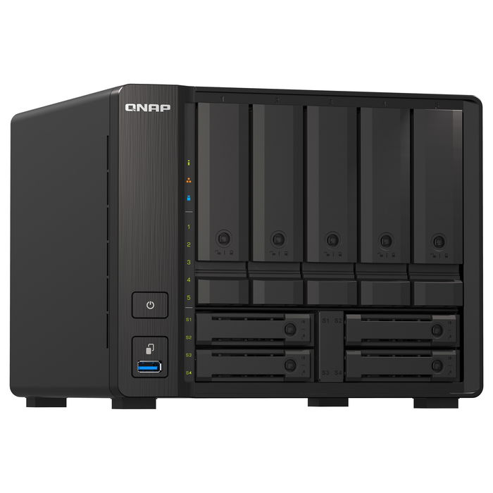 QNAP TS-H973AX NAS Torre Ryzen V1500B 8GB DDR4 9x2,5/3,5" SATA 6Gbps + 2x2,5" U.2 NVMe PCIe Gen3