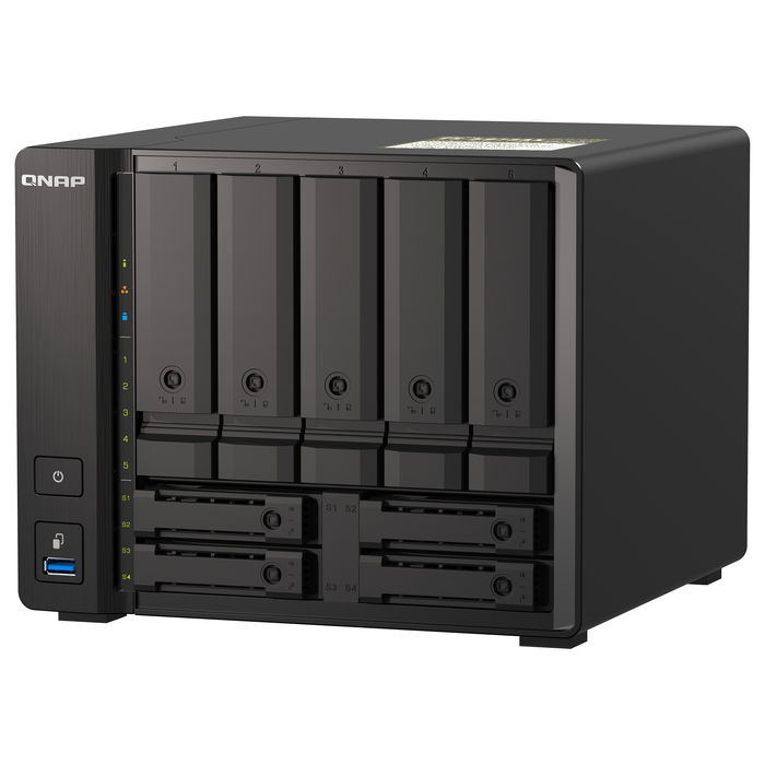 QNAP TS-H973AX NAS Torre Ryzen V1500B 8GB DDR4 9x2,5/3,5" SATA 6Gbps + 2x2,5" U.2 NVMe PCIe Gen3