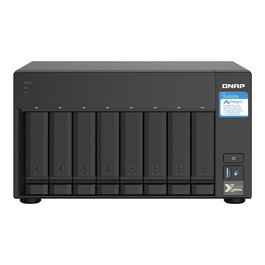 QNAP TS-832PX-4G Servidor NAS de 8 Bahías Hot-Swap, con 4GB RAM, 2x 2.5GbE y 2x 10GbE SFP+, Procesador Quad-Core Alpine AL-324 a 1.7 GHz
