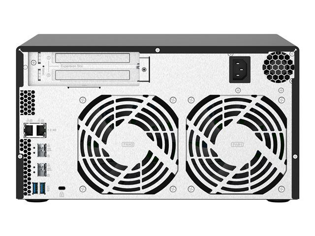 QNAP TS-832PX-4G Servidor NAS de 8 Bahías Hot-Swap, con 4GB RAM, 2x 2.5GbE y 2x 10GbE SFP+, Procesador Quad-Core Alpine AL-324 a 1.7 GHz
