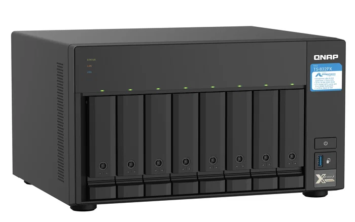 QNAP TS-832PX-4G NAS de 8 bahías QNAP TS-832PX-4G NAS de 8 bahías
