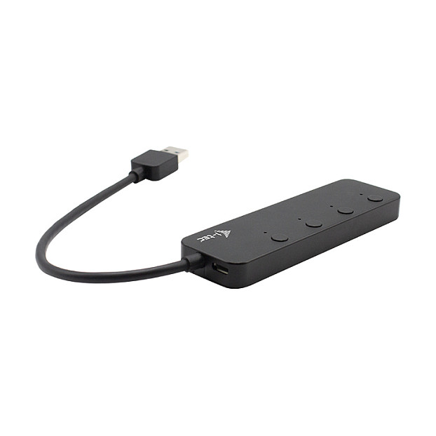 I-TEC Hub USB 3.0 Metal de 4 Puertos con Interruptores Individuales Negro I-TEC Hub USB 3.0 Metal de 4 Puertos con Interruptores Individuales Negro