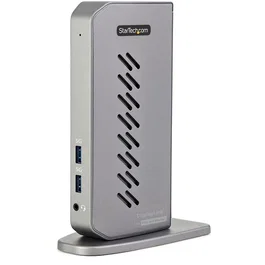 StarTech.com Dock USB-C o USB-A Universal Híbrido USB 3.0 para Portátil - 2 Monitores HDMI o DisplayPort 4K 60Hz - 6x USB-A GbE USB 3.1 Gen 1
