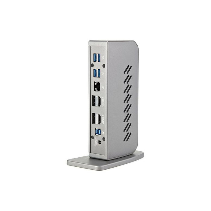 Startechcom Docking Station 13 en 1 con USB-C, HDMI, DisplayPort, 6x USB 3.0, RJ45 y Audio para Portátil y PC