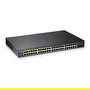 Zyxel GS1900-48HPv2 Switch Gestionado L2 Gigabit 48 Puertos PoE+ (24 puertos) + 2 SFP, Rack 100 Gbit/s, Negro