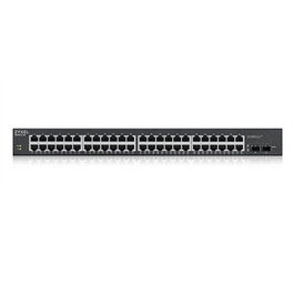 Zyxel Switch GS1900-48HPV2 (EU0101F) 48 Puertos Gigabit Ethernet PoE+ Gestionado, L2, 170W PoE Budget, Montaje Rack
