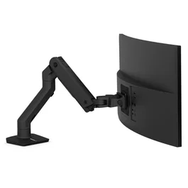 Ergotron HX 45-475-224 Soporte para Monitor de Brazo para Escritorio, Negro, 1 Monitor, hasta 49" (124,5 cm), hasta 19,1 kg, Inclina, Gira, Gestión de Cables