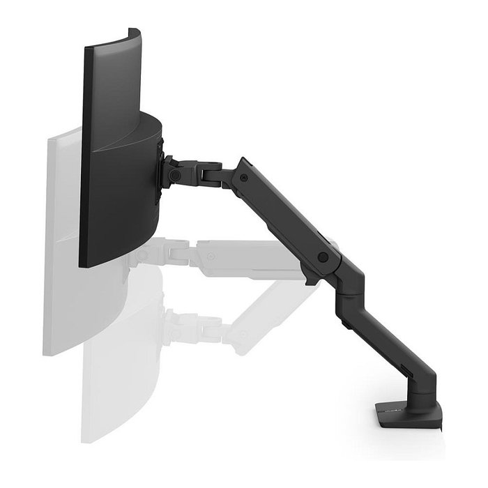 Ergotron HX 45-475-224 Brazo Articulado para Monitor hasta 49" (124.5 cm), Soporte de Escritorio, Carga 19.1 kg, Negro