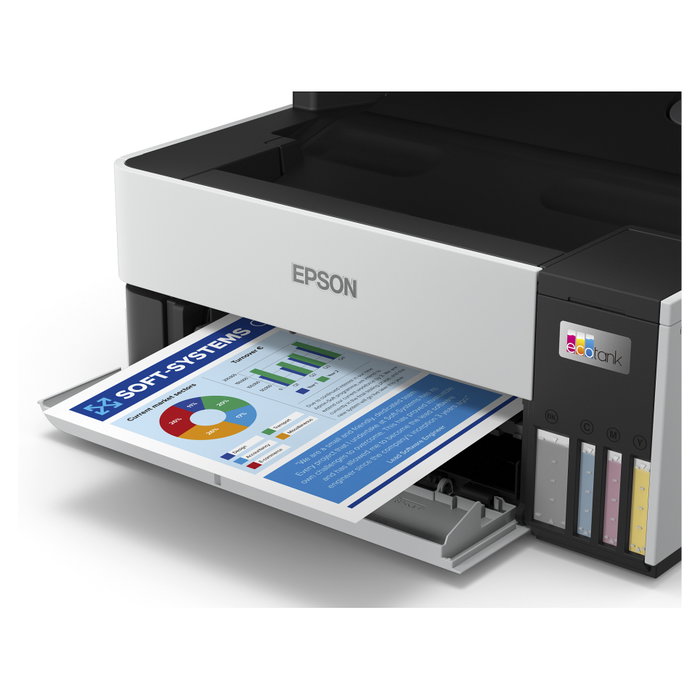 Epson ET-5170 EcoTank Impresora Multifunción 4en1 A4 Inyección Tinta Color LAN WiFi ADF Duplex 4800x1200 DPI