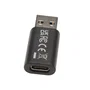 V7 Adaptador USB A (Macho) a USB C (Hembra) V7USB3AC, USB 3.2 Gen 1, 5Gbps, Color Negro, Plug and Play