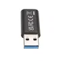 V7 Adaptador USB A (Macho) a USB C (Hembra) V7USB3AC, USB 3.2 Gen 1, 5Gbps, Color Negro, Plug and Play