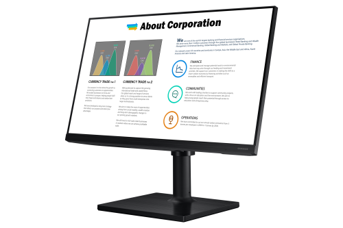 Samsung Monitor LF24T450FQRXEN 24" Full HD IPS 75Hz Negro