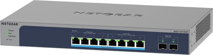 NETGEAR MS510TXUP Switch gestionado 8 puertos 10G PoE++ + 2 SFP+ NETGEAR MS510TXUP Switch gestionado 8 puertos 10G PoE++ + 2 SFP+