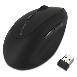 Kensington Pro Fit Ergo Ratón Inalámbrico para Zurdos, Negro
