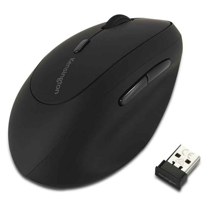 Kensington Pro Fit Ergo Ratón Ergonómico Vertical Inalámbrico para Zurdos, Negro Kensington Pro Fit Ergo Ratón Ergonómico Vertical Inalámbrico para Zurdos, Negro