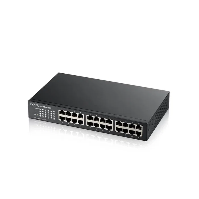 Zyxel GS1100-24E Switch No administrado Gigabit Ethernet 24 Puertos Negro Montaje Rack/Pared Zyxel GS1100-24E Switch No administrado Gigabit Ethernet 24 Puertos Negro Montaje Rack/Pared