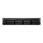 Synology RS1221RP+ NAS de Rack 2U para 8 Bahías con Procesador AMD Ryzen Embedded V1500B y 4 GB RAM DDR4, con Fuente de Alimentación Redundante