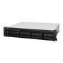 Synology RS1221RP+ NAS de Rack 2U para 8 Bahías con Procesador AMD Ryzen Embedded V1500B y 4 GB RAM DDR4, con Fuente de Alimentación Redundante