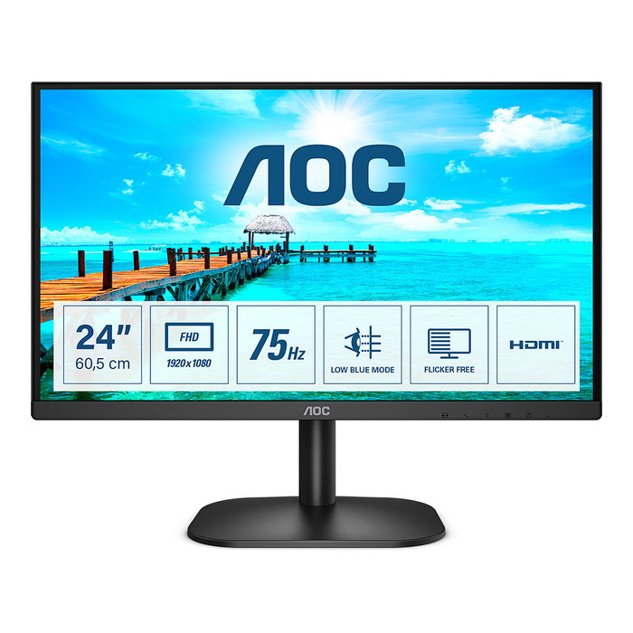 AOC 24B2XHM2 Monitor 23.8 pulg. Full HD VA Negro AOC 24B2XHM2 Monitor 23.8 pulg. Full HD VA Negro