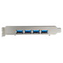 StarTech.com Tarjeta PCIe Adaptadora 4 Puertos USB-A 3.2 Gen 2 de 10 Gbit/s con 2 Controladores, UASP, para Win/Mac/Linux, Negro Metálico - Modelo ASM3142/ASM1812