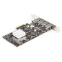 StarTech.com Tarjeta PCIe Adaptadora 4 Puertos USB-A 3.2 Gen 2 de 10 Gbit/s con 2 Controladores, UASP, para Win/Mac/Linux, Negro Metálico - Modelo ASM3142/ASM1812