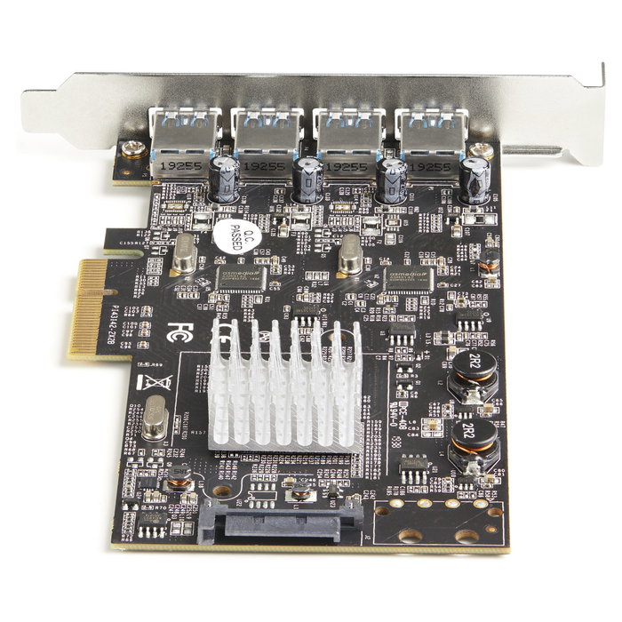 StarTech.com Tarjeta PCIe Adaptadora 4 Puertos USB-A 3.2 Gen 2 de 10 Gbit/s con 2 Controladores, UASP, para Win/Mac/Linux, Negro Metálico - Modelo ASM3142/ASM1812 StarTech.com Tarjeta PCIe Adaptadora 4 Puertos USB-A 3.2 Gen 2 de 10 Gbit/s con 2 Controladores, UASP, para Win/Mac/Linux, Negro Metálico - Modelo ASM3142/ASM1812