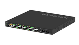 Netgear GSM4230UP-100EUS Switch AV M4250-26G4F-PoE++ con 26 Puertos Gigabit, 4 SFP, PoE++, Negro