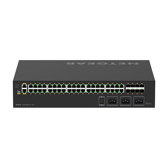 NETGEAR M4250-40G8XF-PoE++ Switch Administrado L2/L3, 40 Puertos Gigabit PoE++, 8 Ranuras SFP+, Rack 2U, 2880W PoE Budget