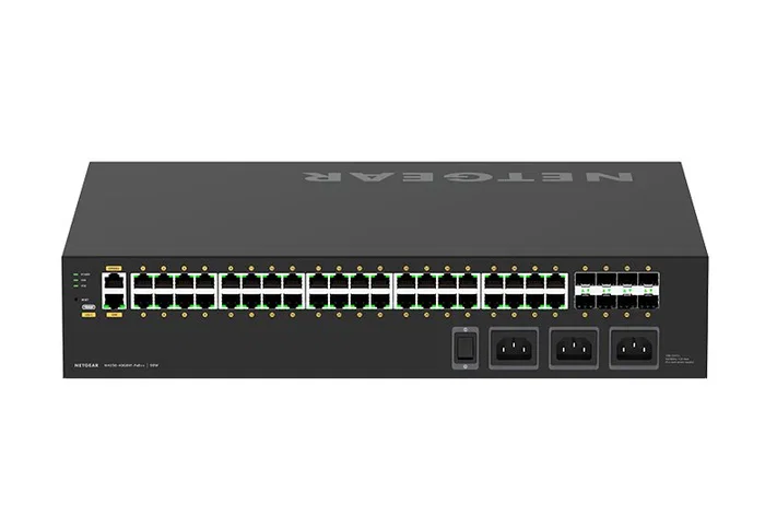 NETGEAR M4250-40G8XF-PoE++ Switch Gestionado L2/L3 de 40 Puertos Gigabit PoE++ (2880W) y 8 SFP+, Montaje en Rack 2U NETGEAR M4250-40G8XF-PoE++ Switch Gestionado L2/L3 de 40 Puertos Gigabit PoE++ (2880W) y 8 SFP+, Montaje en Rack 2U