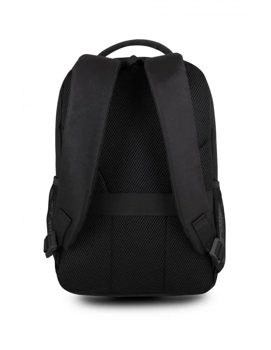 DAILEE Mochila para Portátil Hasta 17.3 Pulgadas, Nylon Resistente al Agua, Negro, Unisex, Compartimento Reforzado, Bolsillos Laterales y Frontal