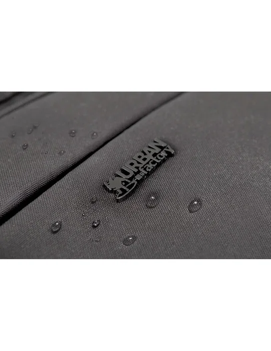 DAILEE Mochila para Portátil Hasta 17.3 Pulgadas, Nylon Resistente al Agua, Negro, Unisex, Compartimento Reforzado, Bolsillos Laterales y Frontal