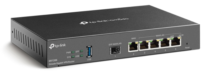 TP-Link Omada ER7206 Router Gigabit Ethernet Negro