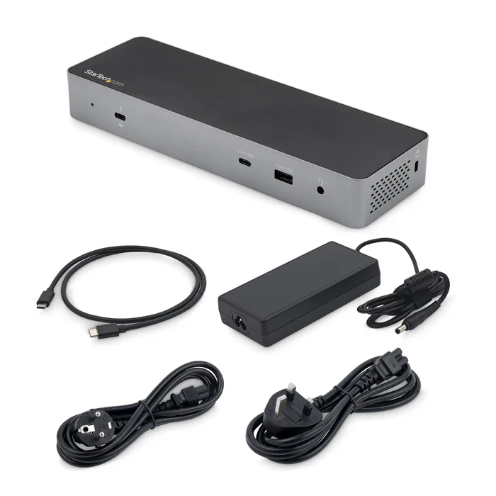 StarTech Docking Station Thunderbolt 3 USB-C para 2 Monitores 4K 60Hz - DisplayPort 1.4 y HDMI 8K - PD 96W - 5x USB 10Gbps - Ethernet Gigabit - Compatible con Mac y PC