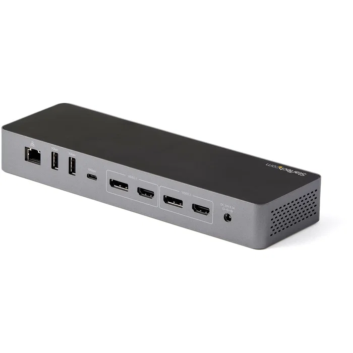 StarTech Docking Station Thunderbolt 3 USB-C para 2 Monitores 4K 60Hz - DisplayPort 1.4 y HDMI 8K - PD 96W - 5x USB 10Gbps - Ethernet Gigabit - Compatible con Mac y PC