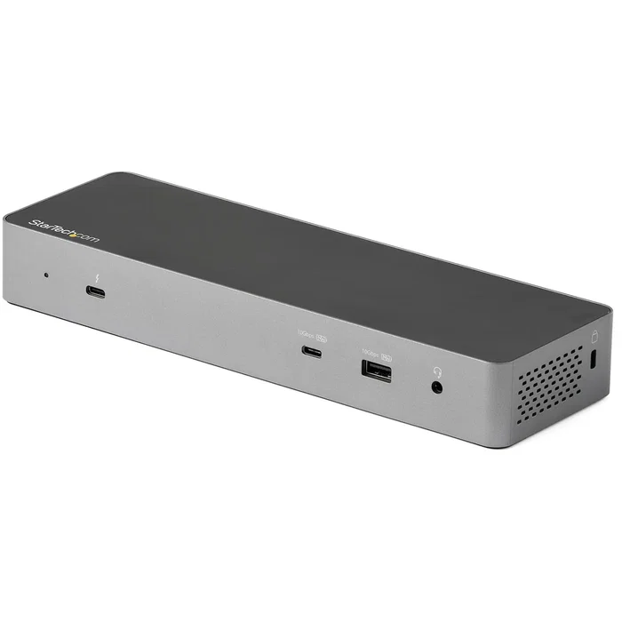 StarTech Docking Station Thunderbolt 3 USB-C para 2 Monitores 4K 60Hz - DisplayPort 1.4 y HDMI 8K - PD 96W - 5x USB 10Gbps - Ethernet Gigabit - Compatible con Mac y PC