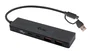 i-tec C31HUBMETAL2A2C Hub USB-C de 4 Puertos (2x USB-A 3.2, 2x USB-C 3.2) 10 Gbps, Metal, Negro, Plug & Play, Compatible con Windows, Mac, Android