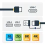 StarTech.com Cable Híbrido USB-C a USB-C de 1m con Adaptador USB-A Negro USBCCADP