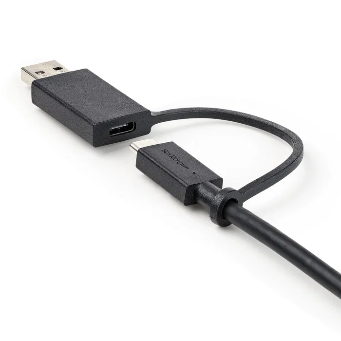 StarTech.com Cable Híbrido USB-C a USB-C de 1m con Adaptador USB-A Negro USBCCADP StarTech.com Cable Híbrido USB-C a USB-C de 1m con Adaptador USB-A Negro USBCCADP