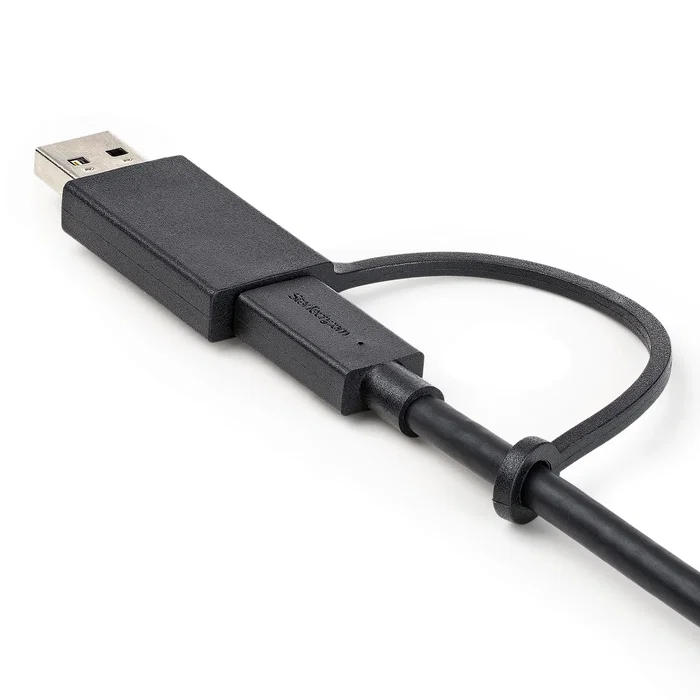 StarTech.com Cable Híbrido USB-C a USB-C de 1m con Adaptador USB-A Negro USBCCADP StarTech.com Cable Híbrido USB-C a USB-C de 1m con Adaptador USB-A Negro USBCCADP