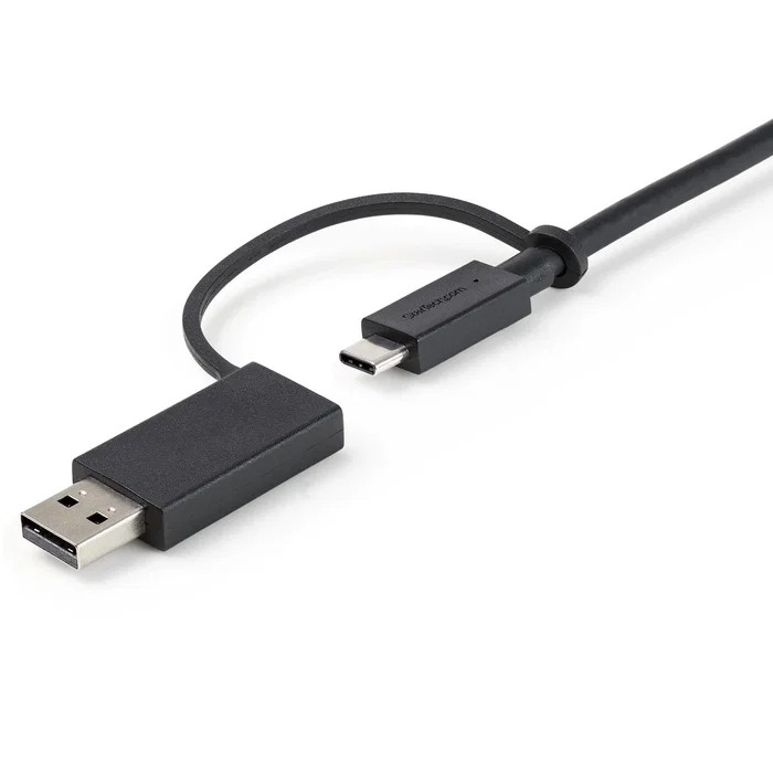StarTech.com Cable Híbrido USB-C a USB-C de 1m con Adaptador USB-A Negro USBCCADP StarTech.com Cable Híbrido USB-C a USB-C de 1m con Adaptador USB-A Negro USBCCADP