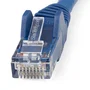 StarTech Cable Ethernet Cat6 N6LPATCH1MBL - 1m, 10Gb/s, 650MHz, LSZH (Bajo Humo Cero Halógeno), UTP, PoE 100W, Conectores Snagless chapados en Oro, Azul