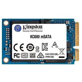 Disco ssd kingston kc600 msata 1tb sata3 rw: 550/520mb/s, xts aes 256-bit encryption,3d tlc