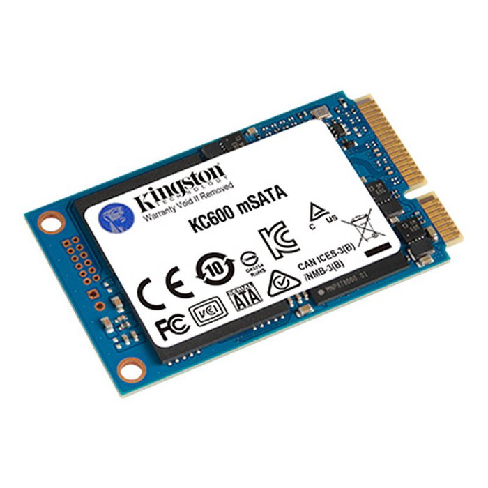 Disco ssd kingston kc600 msata 1tb sata3 rw: 550/520mb/s, xts aes 256-bit encryption,3d tlc