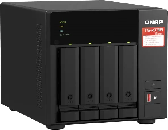 Qnap TS-473A-8G Servidor NAS con AMD Ryzen V1500B y 8GB DDR4