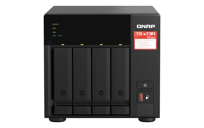 Qnap TS-473A-8G Servidor NAS con AMD Ryzen V1500B y 8GB DDR4