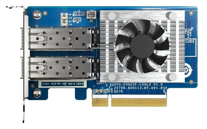QNAP Tarjeta de Red Expansión QXG-25G2SF-CX6 - 25GbE Dual SFP28 PCIe 4.0 para NAS
